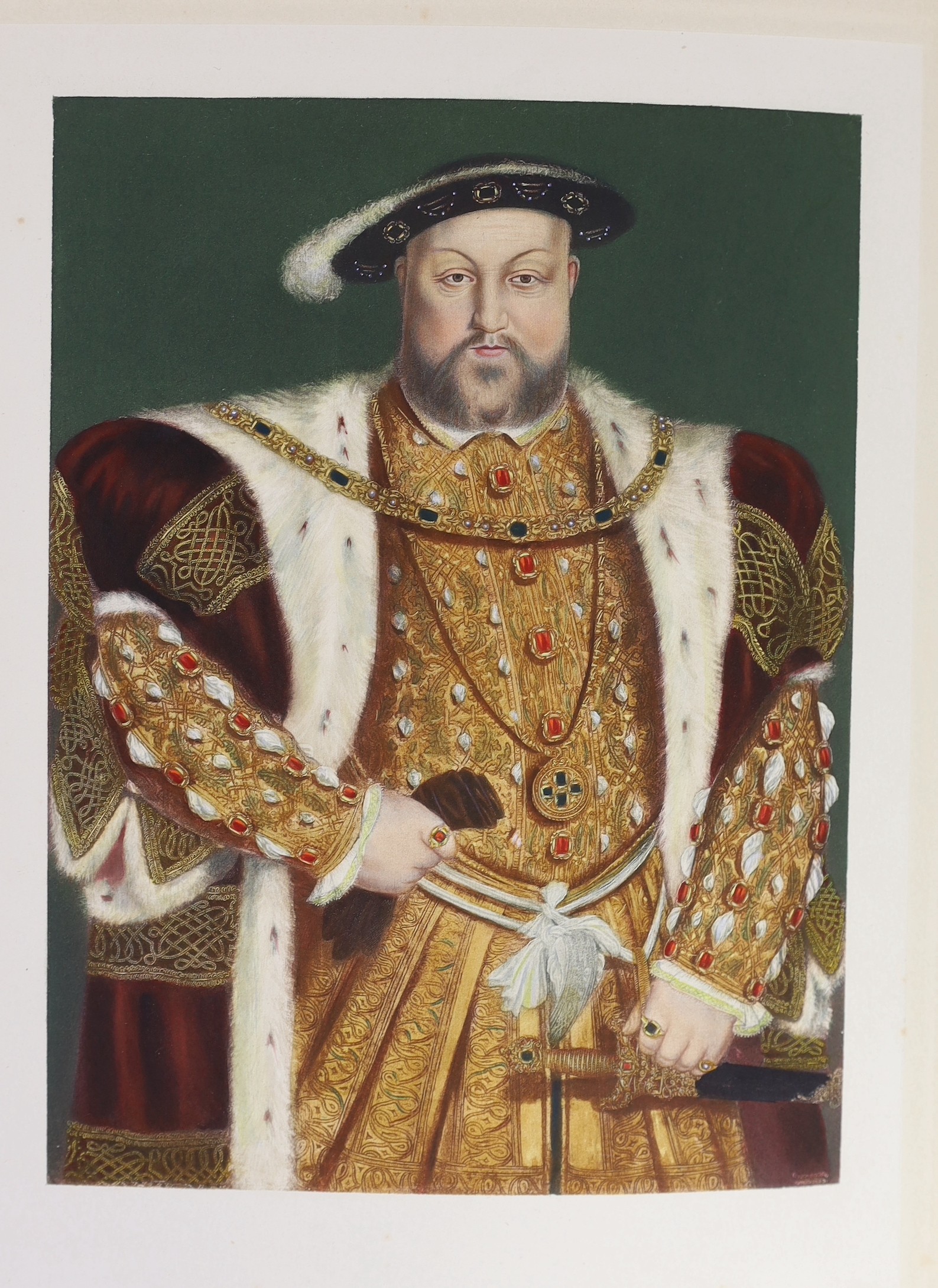 Pollard, A.F - Henry VIII, one of 1150, small folio, quarter calf, Goupil & Co., 1902, uniformly bound with - Lang, Andrew - Prince Charles Edward, one of 1500, small folio, Goupil & Co., 1900 (2)
